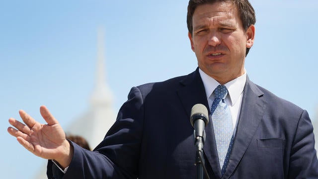 Florida Governor Ron DeSantis Holds News Conference In Miami 