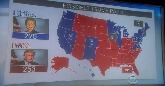Where do Trump and Clinton stand in battleground states? - CBS News