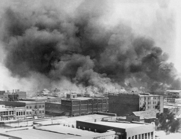 Billowing Smoke during Race Riots, Tulsa, Oklahoma, USA, Alvin C. Krupnick Co., June 1921 