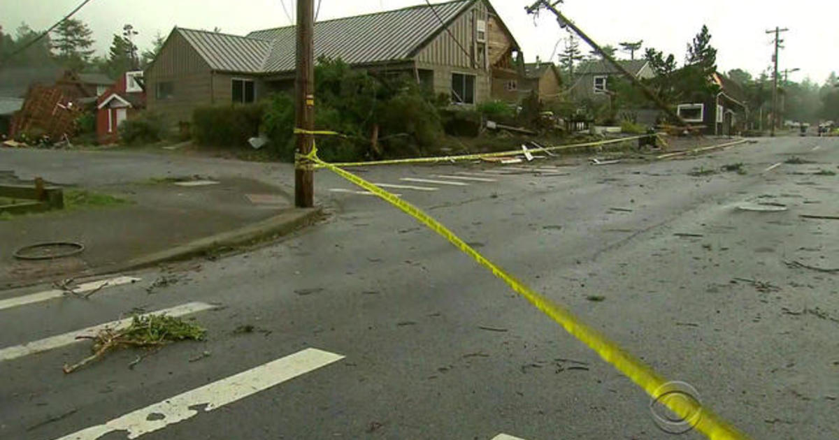 Typhoon's Remnants Continue To Batter Pacific Northwest - CBS News