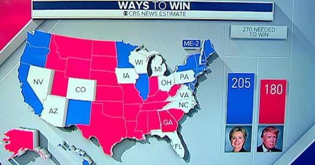 Clinton and Trump's paths to presidential victory - CBS News