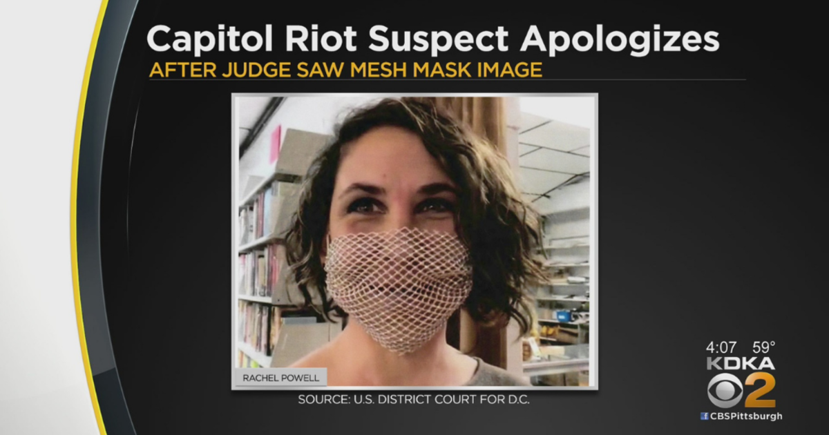 Bullhorn Lady Rachel Powell Apologizes To Judge For Mesh Mask Cbs