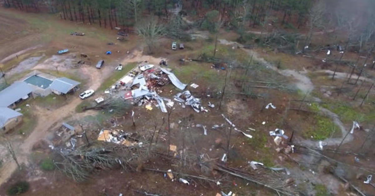 Severe Flooding Possible Tornadoes Slam The South Cbs News