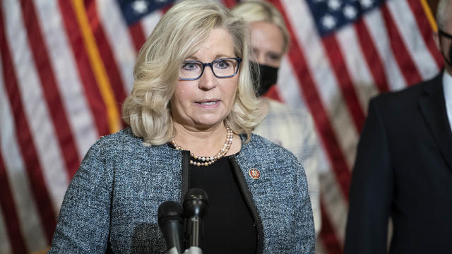 House Minority Whip Steve Scalise And House GOP Conference Chair Liz Cheney Hold News Conference 