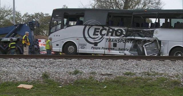 Four dead, dozens injured after train collides with charter bus in Miss ...