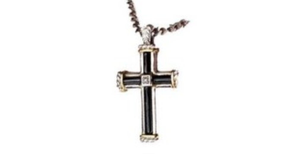 Police clearance cross necklace