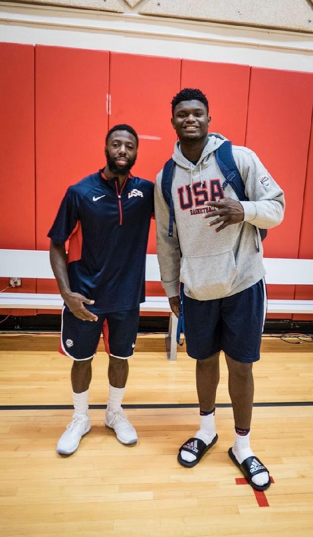 CHSAA Lawsuit 3 (undated photo, William Harris posing with Zion Williamson of NBA's New Orleans Pelicans, from plutobasketball.com) 
