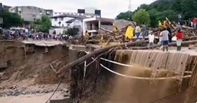 Search for survivors from Colombia mudslide