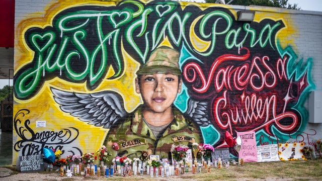 Memorial Set Up In Austin For Murdered Fort Hood Soldier Vanessa Guillen 