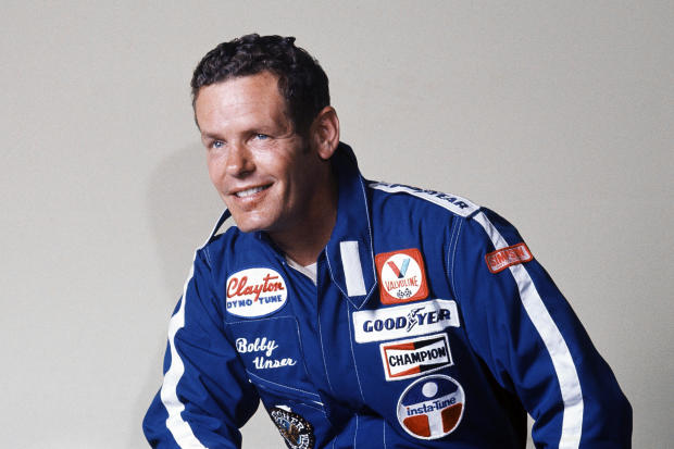 Racecar driver Bobby Unser is seen in a 1977 photo. 