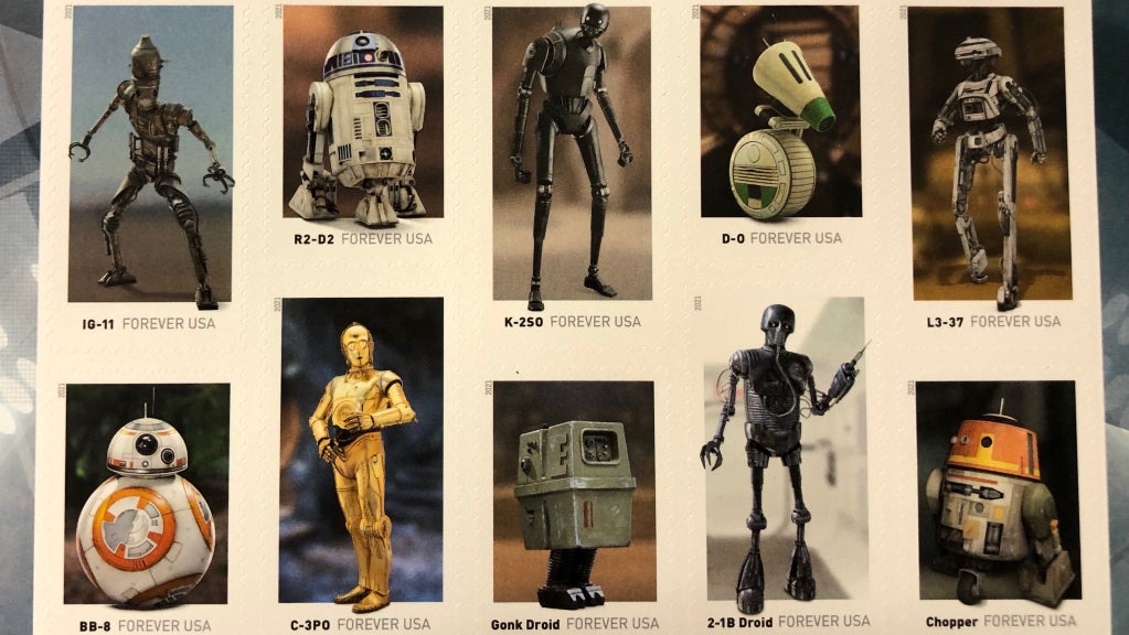 U.S. Postal Service Begins Selling 'Star Wars' Droid Stamps CBS San