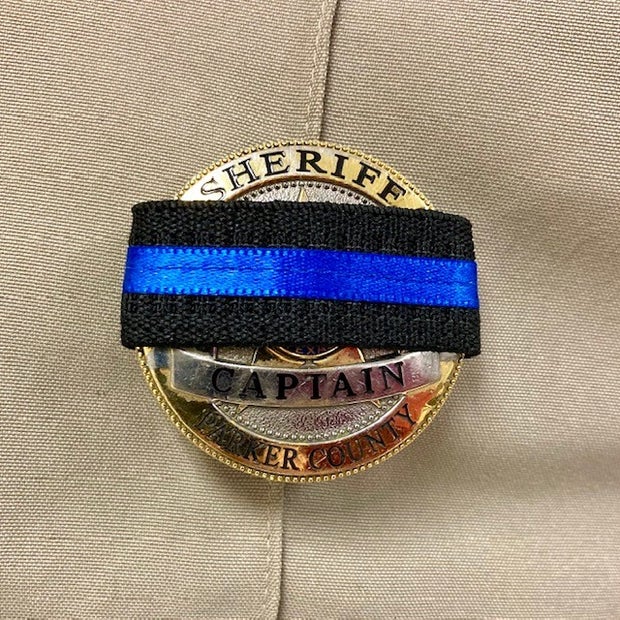 Parker County Reserves Patrol Capt. Gary Beavers' badge