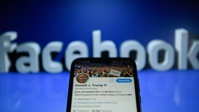 Donald Trump - Twitter and Facebook social media accounts 
