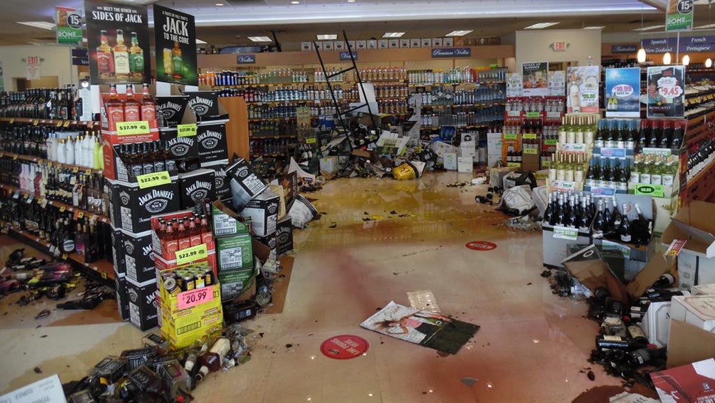 PHOTOS: Truck Crashes Through NH State Liquor Store, Spilling ...