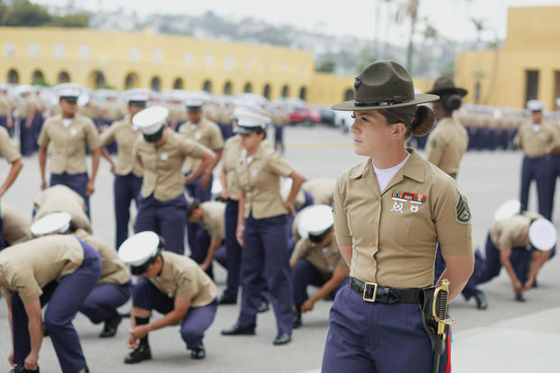 Female Class Of Marines Graduates From Camp Pendleton Training 