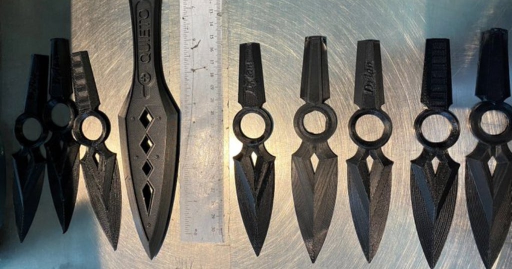 TSA Finds 3DPrinted Throwing Knives In Kid's CarryOn Luggage CBS Boston