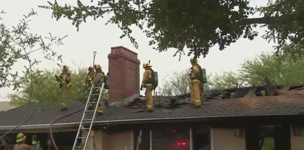 Two-Alarm House Fire Breaks Out In Simi Valley, 1 Rescued 