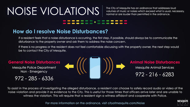 City of Mesquite TX - Noise Violations Ordinance 