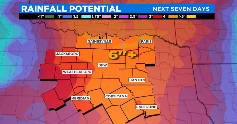 DFW Weather: Forecast Has Rain Chances Every Day This Upcoming Week ...