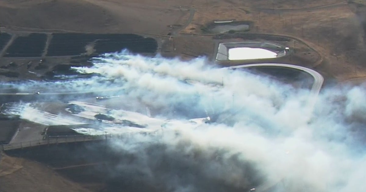 WindFueled Grass Fire Burns At Landfill East Of Altamont Pass CBS