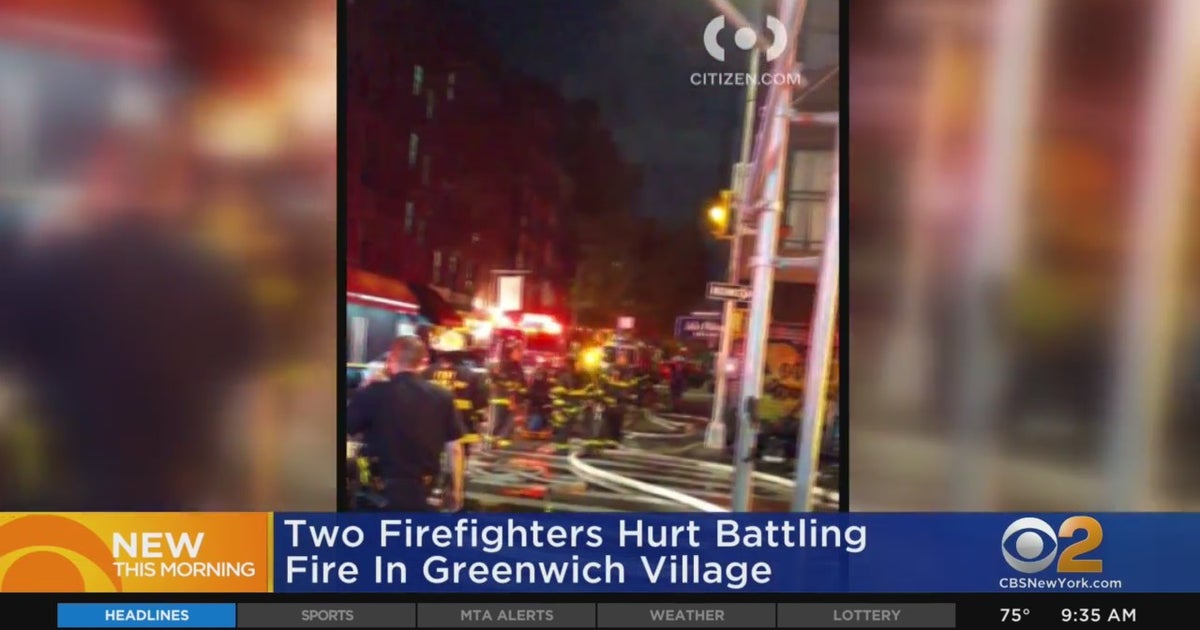 2 Firefighters Hurt Battling Fire In Greenwich Village CBS New York
