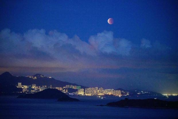 HONG KONG-SCIENCE-ASTRONOMY-MOON-ECLIPSE 