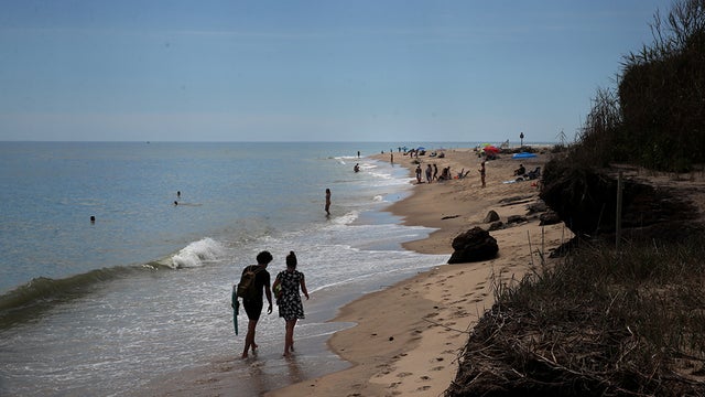 Eastham Beach on Cape Cod 