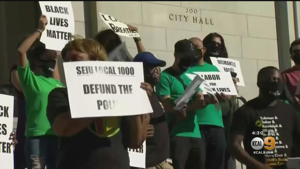 Defund The Police LA City Hall Protest 