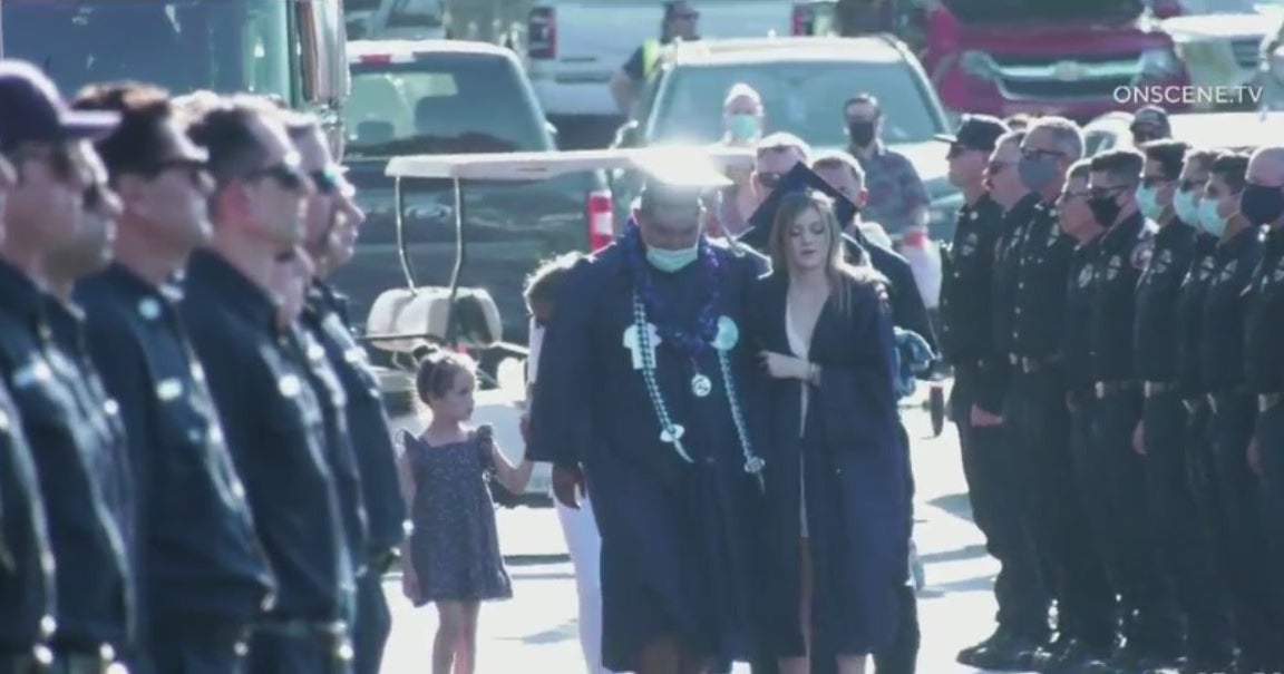 Daughter Of Firefighter Killed In Agua Dulce Shooting Graduates High