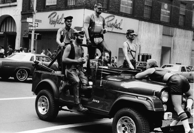 Leathermen in Gay Pride Parade 