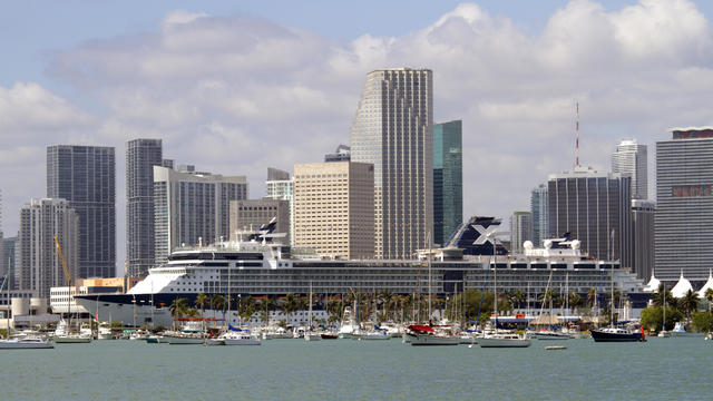 Celebrity Millennium, cruise ship in the Port of Miami. 