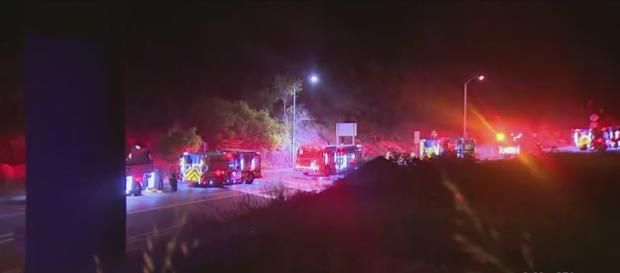 Fire Breaks Out Near 101 Freeway In Thousand Oaks, Suspect In Custody 