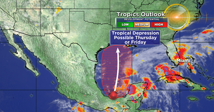 Area Of Low Pressure In Gulf Of Mexico Expected To Become Tropical ...