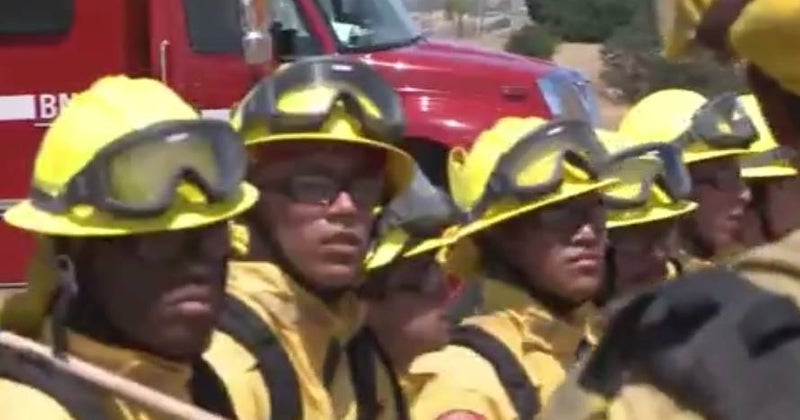 Cal Fire Firefighters Go Through Grueling Training in South Bay Heat ...