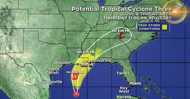 Tropical Storm Warning Issued For Northern Gulf Coast Ahead Of ...