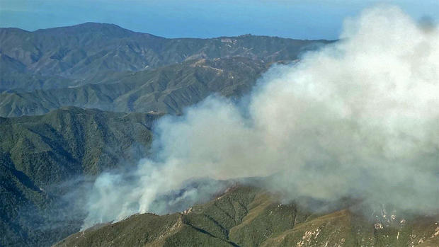 Smoke Plume from Willow Fire Burning in Monterey County 