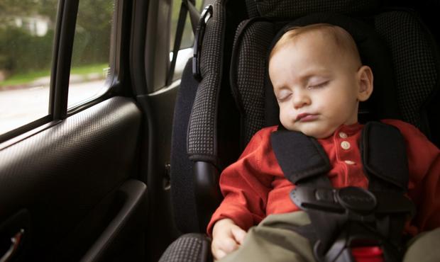 baby in car seat 