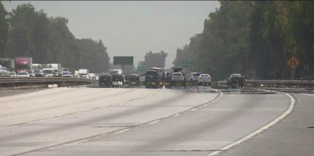 Suspect Killed After Wild Pursuit Ends With Shooting On 10 Freeway In Fontana 