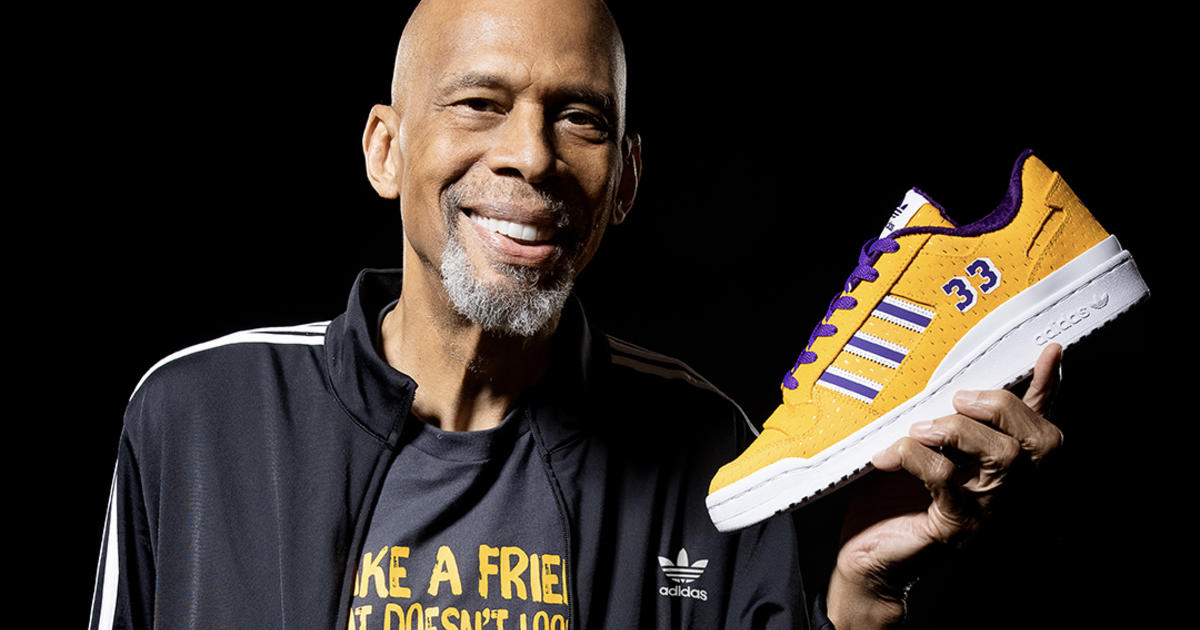 Sneaker Made With Kareem Lakers Jersey Will Benefit His Skyhook Foundation - CBS Los