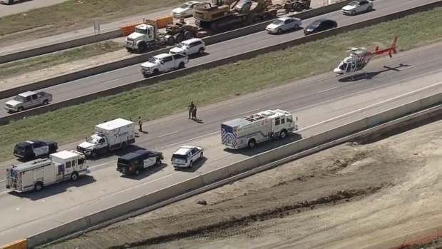 Shooting on I-35W in Fort Worth 