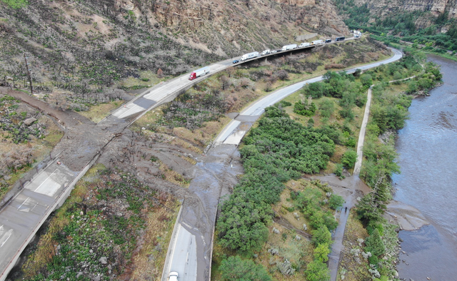 glenwood canyon mudslide 