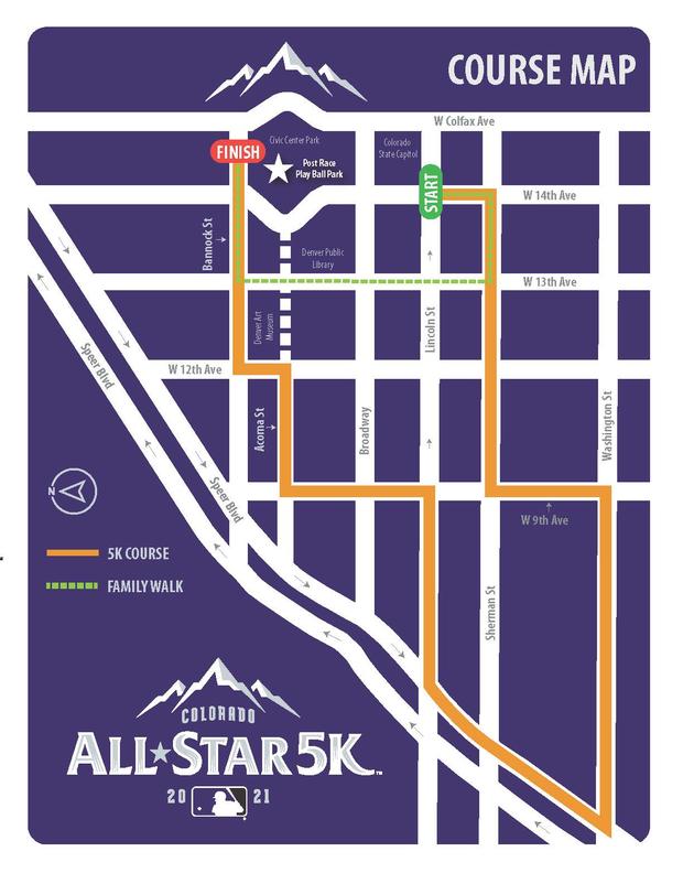 2021 All-Star 5K Course Map 