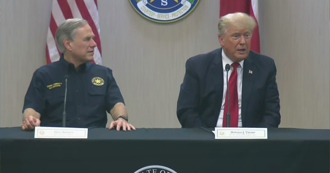 Trump Joins Texas Gov. Abbott, Law Enforcement Officials To Talk Border ...