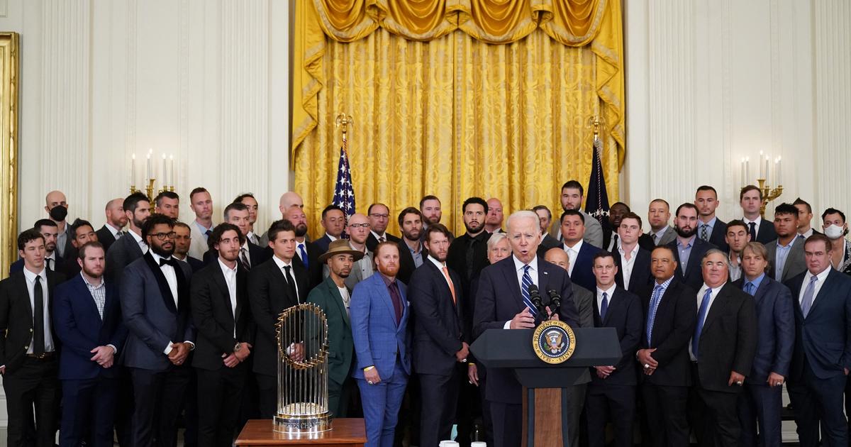 Dodgers' White House visit: MLB champs meet Joe Biden, Kamala Harris