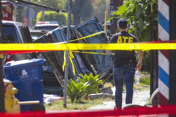 Fireworks explosion injures 17 people, including 10 law-enforcement officers in Los Angeles. 