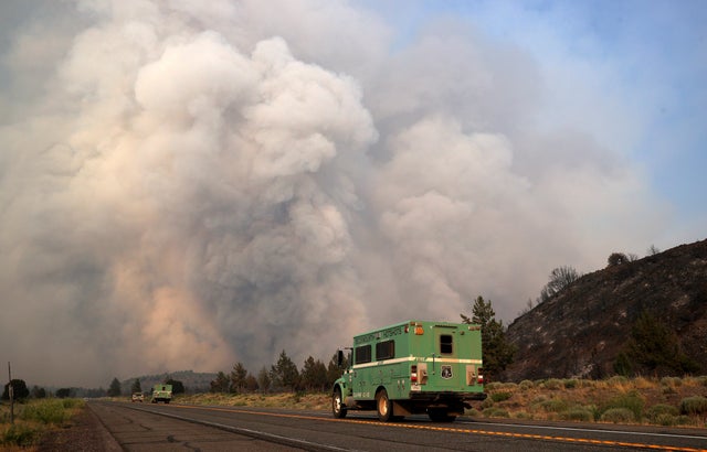 Multiple Wildfires Burn Near Mount Shasta In Northern California 