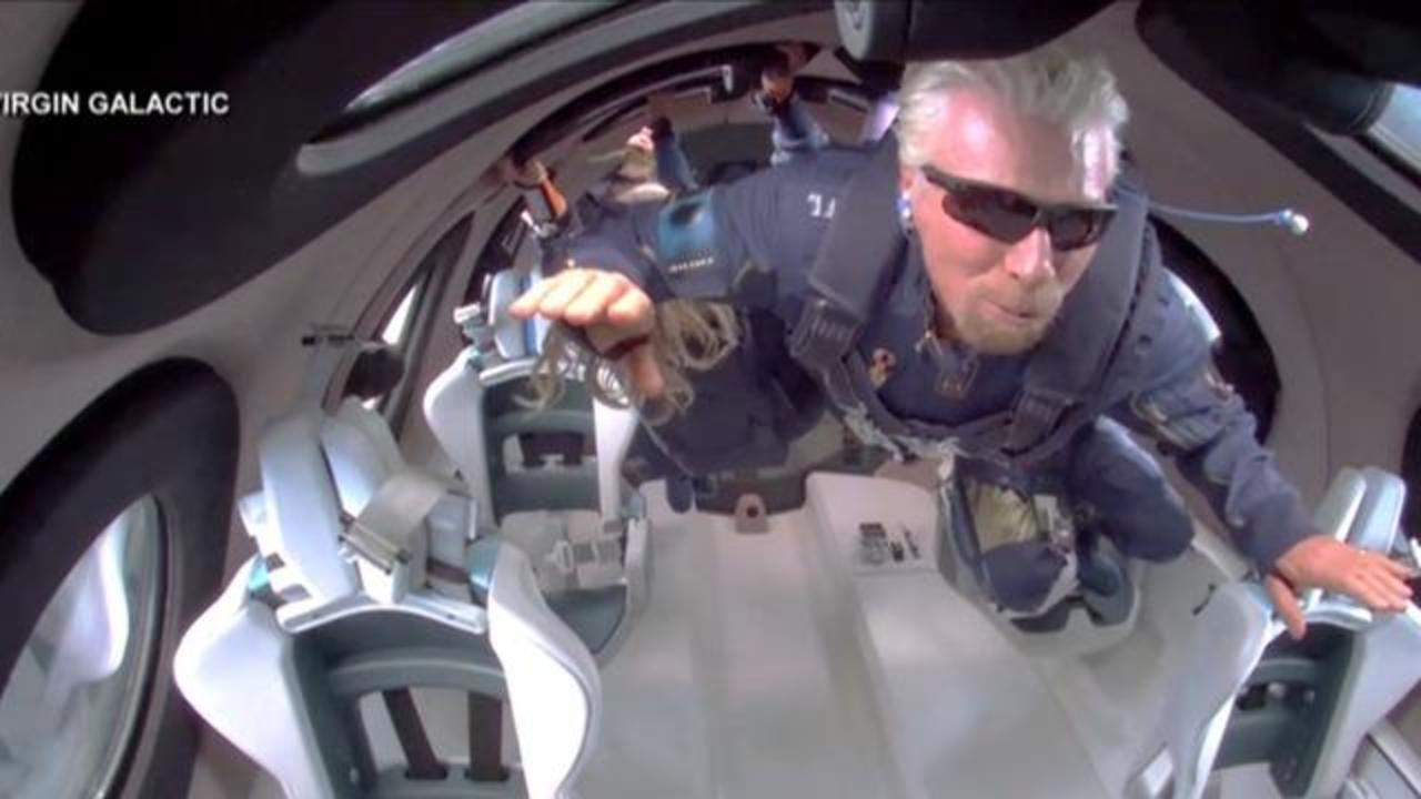 Richard Branson and Virgin Galactic complete successful space flight - CBS  News