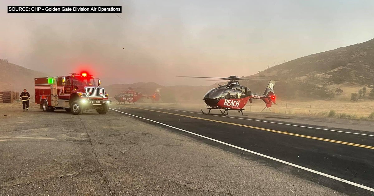 1 Dead In Colusa County Crash; 3 Helicopters Needed To Fly Other