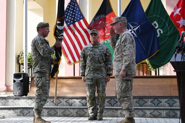 General Austin "Scott" Miller at handover ceremony in Kabul, Afghanistan 