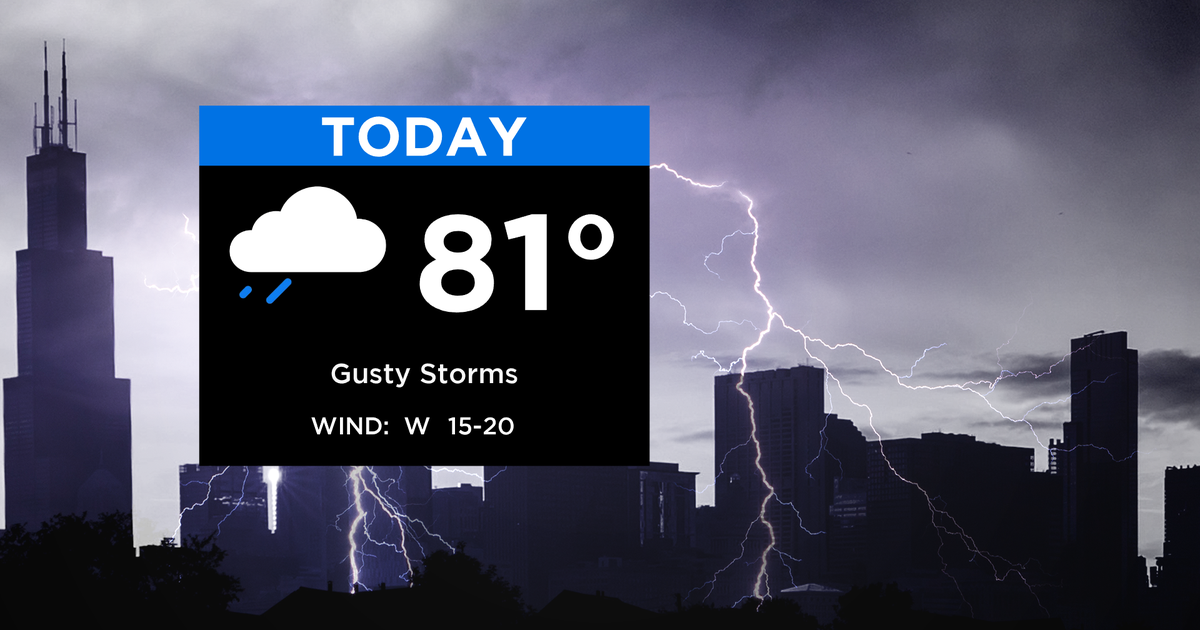 Chicago Weather: Gusty Thunderstorms Thursday - CBS Chicago